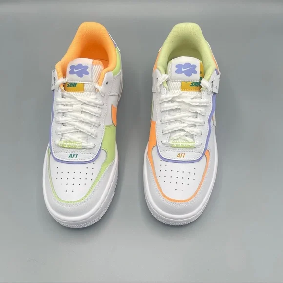 Nike AIR FORCE 1 SHADOW CASUAL SHOES MULTI-COLOR/ WHITE/WOMEN - Picture 7 of 16